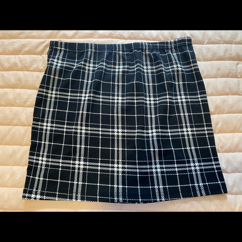 Striped mini skirt